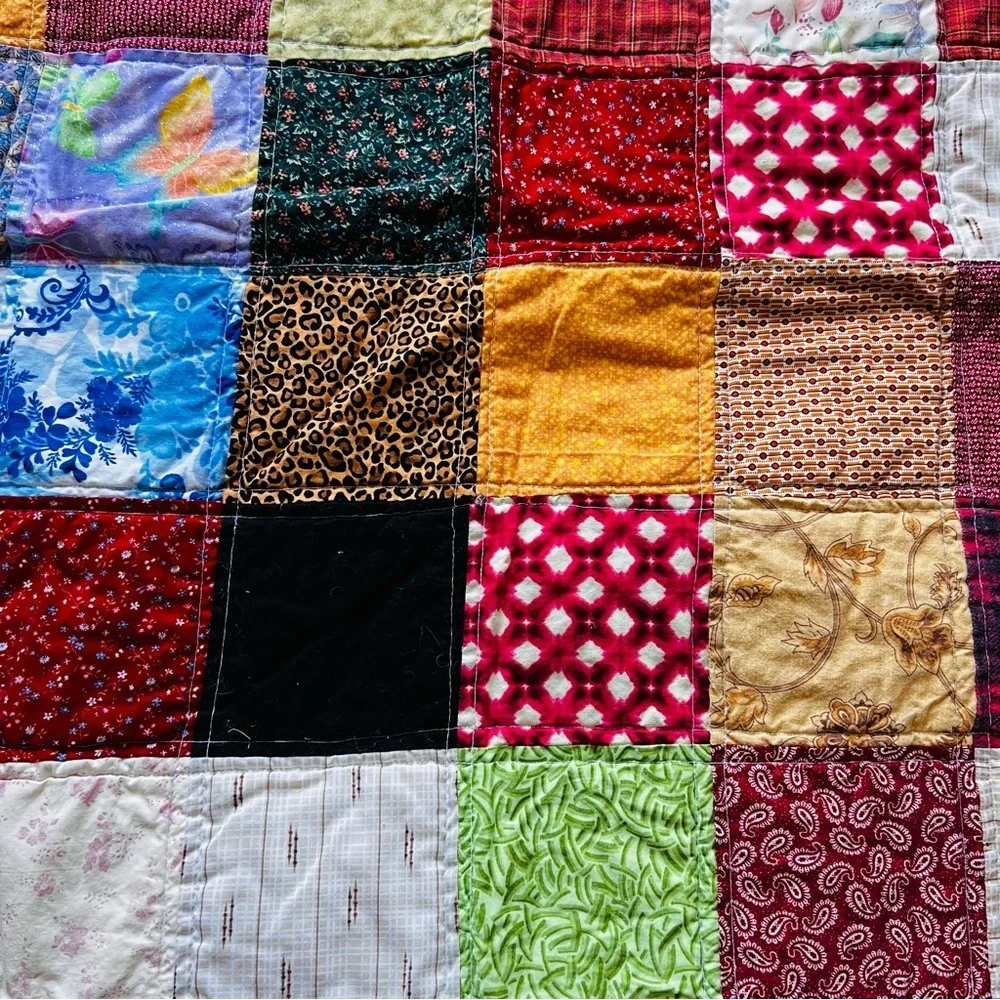36”x26” Homemade Baby Patchwork Quilt.